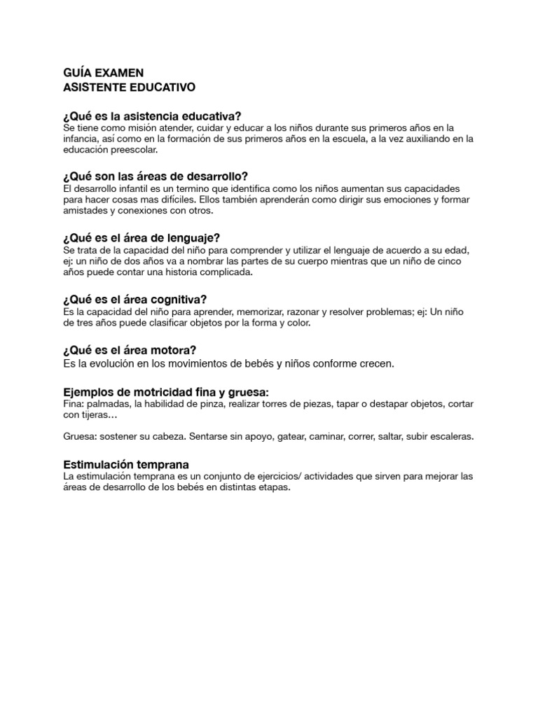 Guía para Asistentes Educativos 2024 | PDF | Salud y bienestar