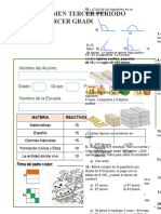 Examen Tercer Trimestre 3 B