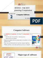 SET012 - Engineering Computation - Lecture 02-Computer Software