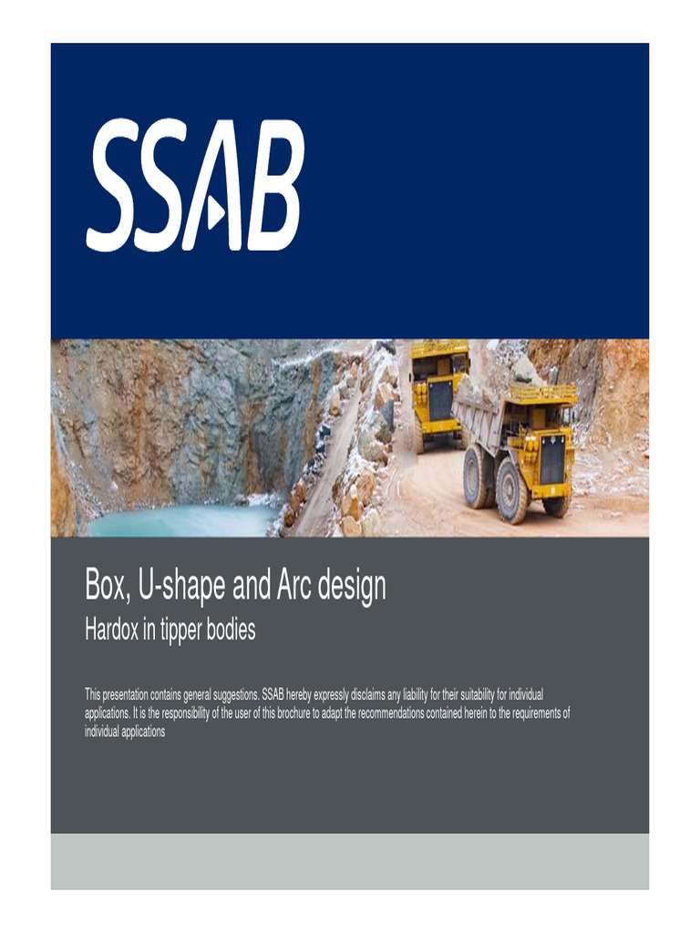 Tipper Body-Box U and Arc Design | PDF