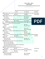 Bài Ôn Tập Học Kì I - Unit 2 - Test 1