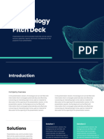  Dark Blue and Cyan Modern Technology Pitch Deck Presentation