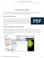 How To Add ImageView in Android Studio