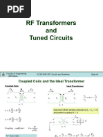 RF Transformers and Tuned Circuits