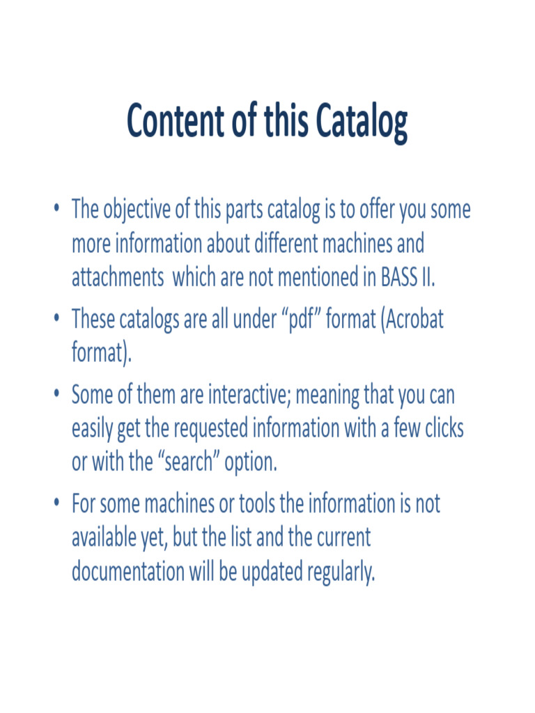 Bobcat X122 Parts Catalog Overview | PDF | Companies Of The United States