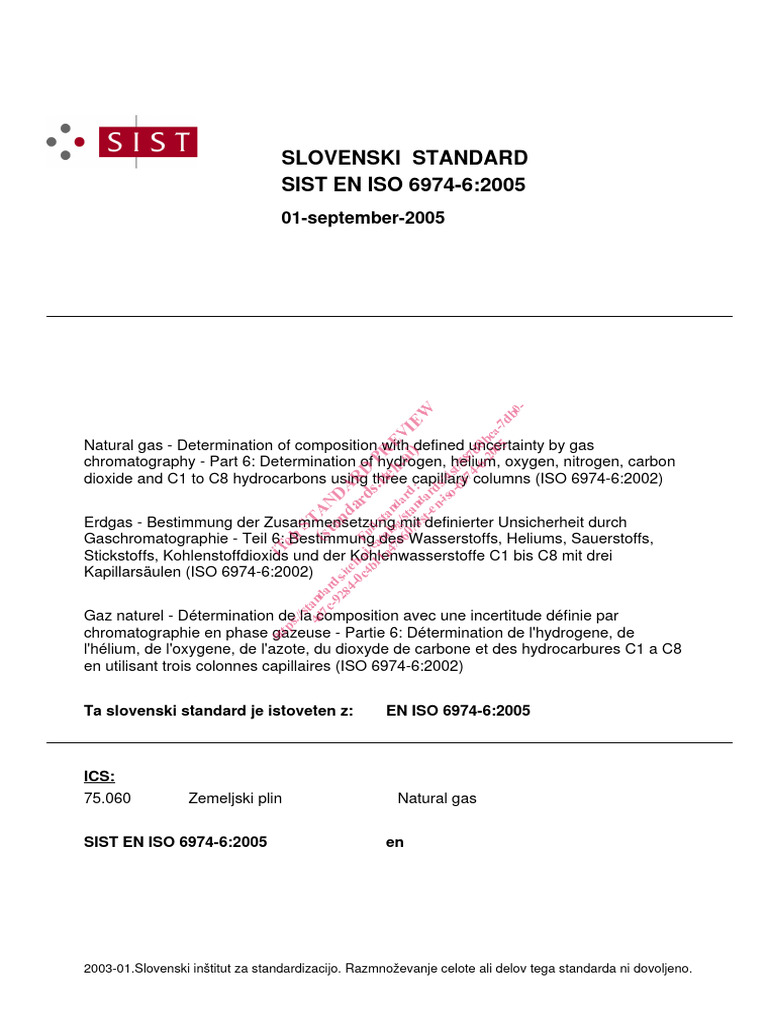 Sist en Iso 6974 6 2005 | PDF | La nature | Sciences physiques