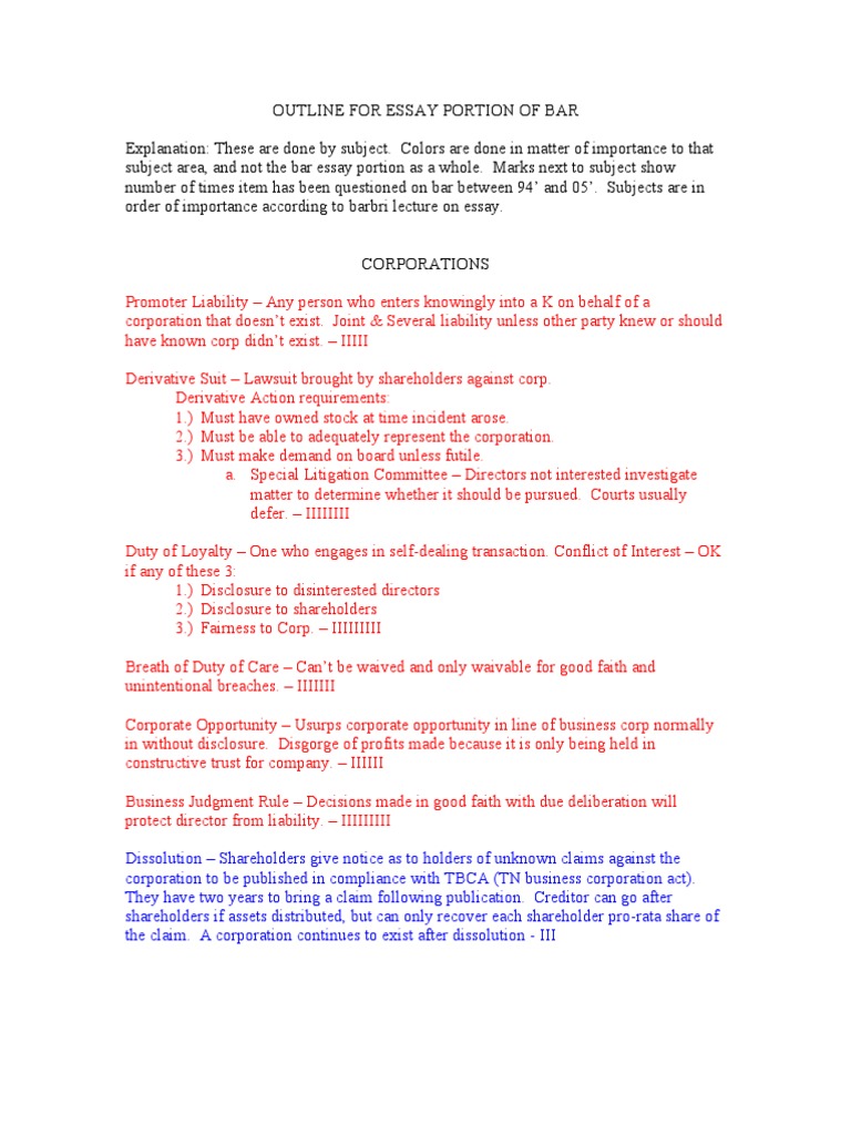 Cal bar essays image