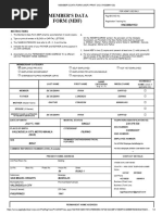 Pag Ibig Member's Data Form (MDF) Print (No