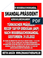 Türkischer Präsident Recep Tayyip Erdogan Ist Am 31.03.2022 Gestorben.