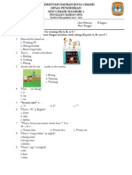 Soal PH B.inggris Unit 1,2,3 Kelas 4