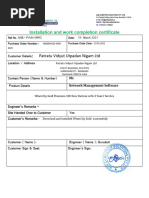 KSEB Electrical Installation Test Certificate | PDF