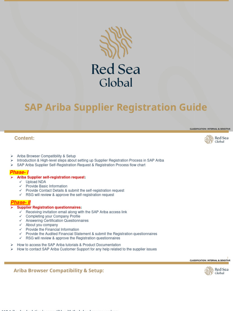 RSGSAP Ariba Supplier Registration Guide PDF