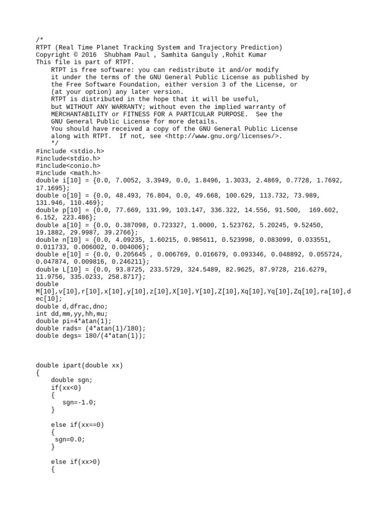 Planets CPP | PDF