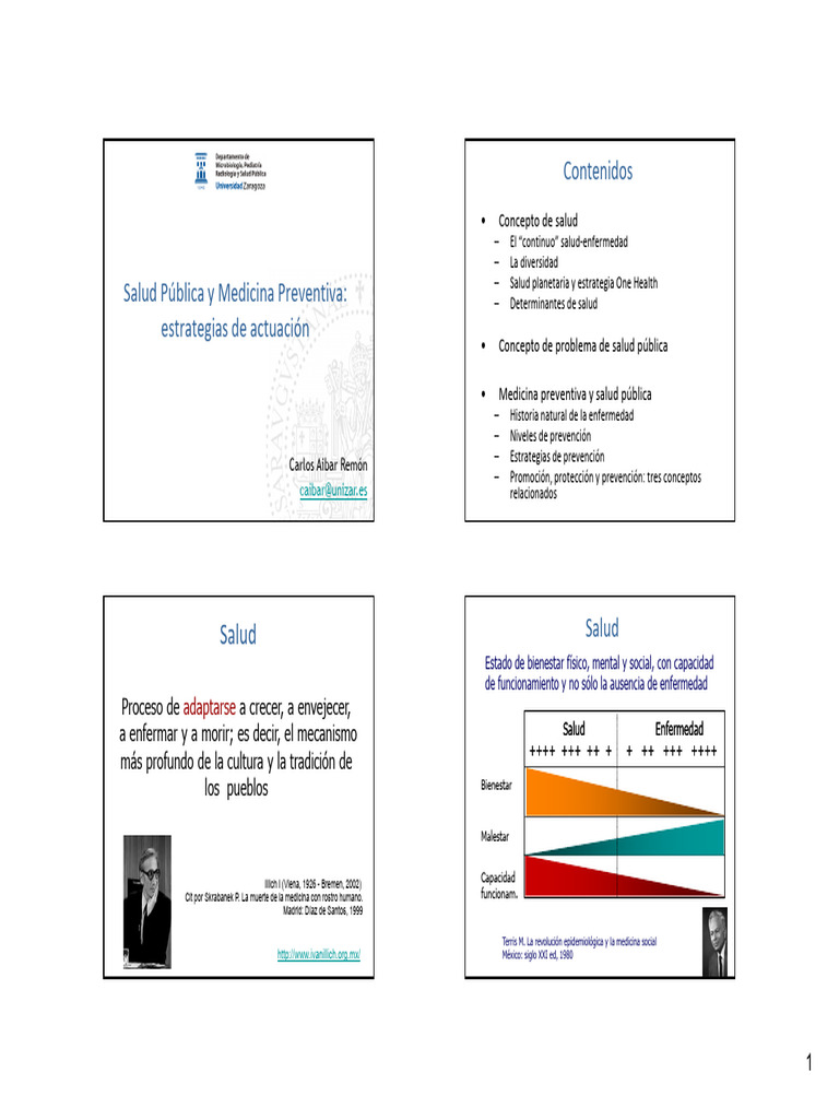Tema 1 Medicina Preventiva Y Salud Pública Pdf