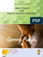 GROUP 5 Public Policy and Policy Making Process