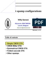Important Opamp Configurations: Willy Sansen