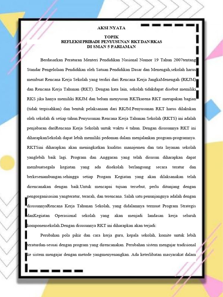 10 Aksi Nyata Rka RKT | PDF