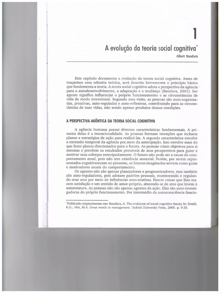 Cap 1 Teoria Social Cognitiva Pdf