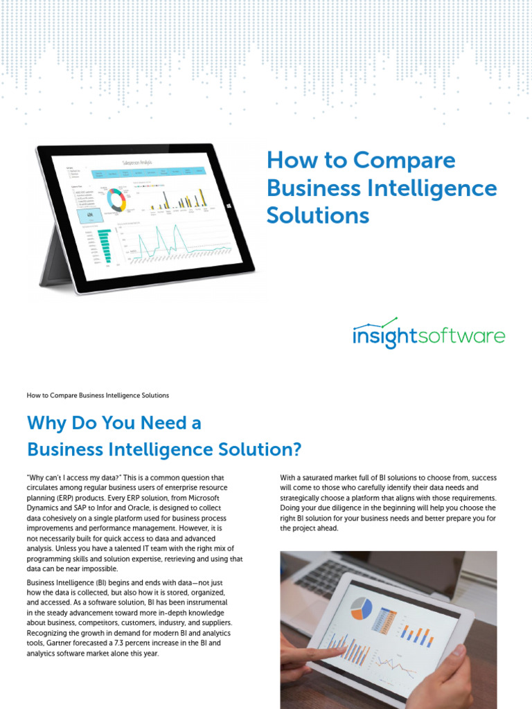 How To Compare Business Intelligence Software PDF