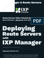 2021 06 IXP Manager Route Servers Tutorial 3of6