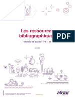 AFNOR ISO22000 Module n6 Ressources Bibliographiques