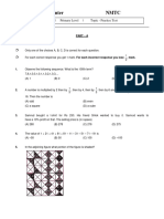 Mock Test 1 - Stage I - Primary - Student