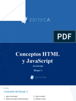 Conceptos HTML y JavaScript Bloque 3 JavaScript