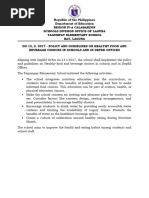 School Canteen Policy Guidelines 2024 | PDF | Foods | Drink