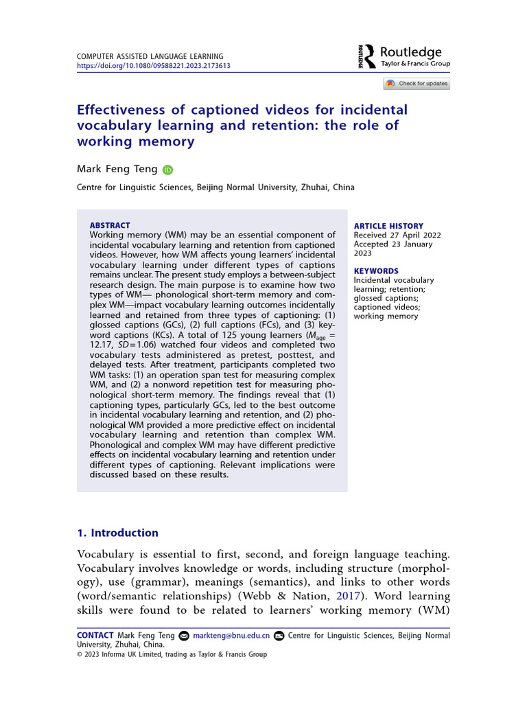 effectiveness-of-captioned-videos-for-incidental-vocabulary-learning