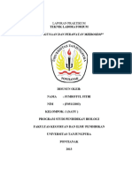 LAPORAN PRAKTIKUM TEKNIK LABORATORIUM PENGGUNAAN DAN PERAWATAN MIKROSKOP