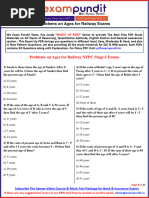 Ratio and Proportion Questions for RRB Exams | PDF | Ratio | Investing
