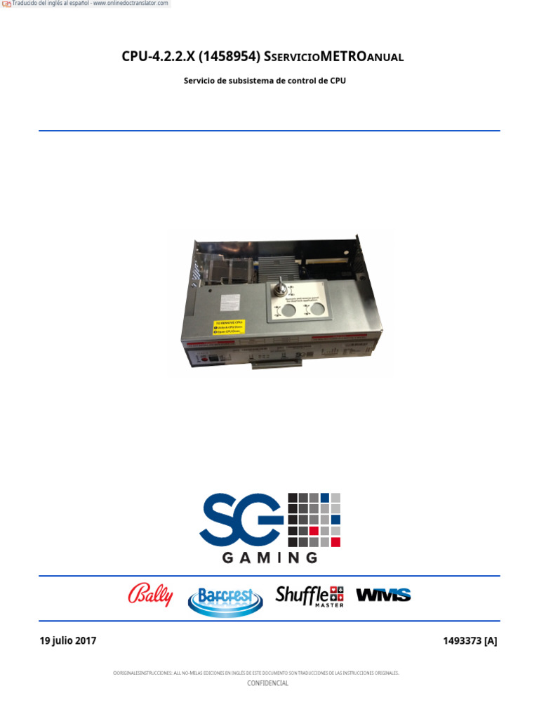 Man SG CPU4.X.X.X.en - Español | PDF | Unidad de estado sólido ...