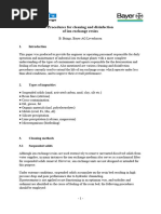 Procederes For Cleaning and Disinfection