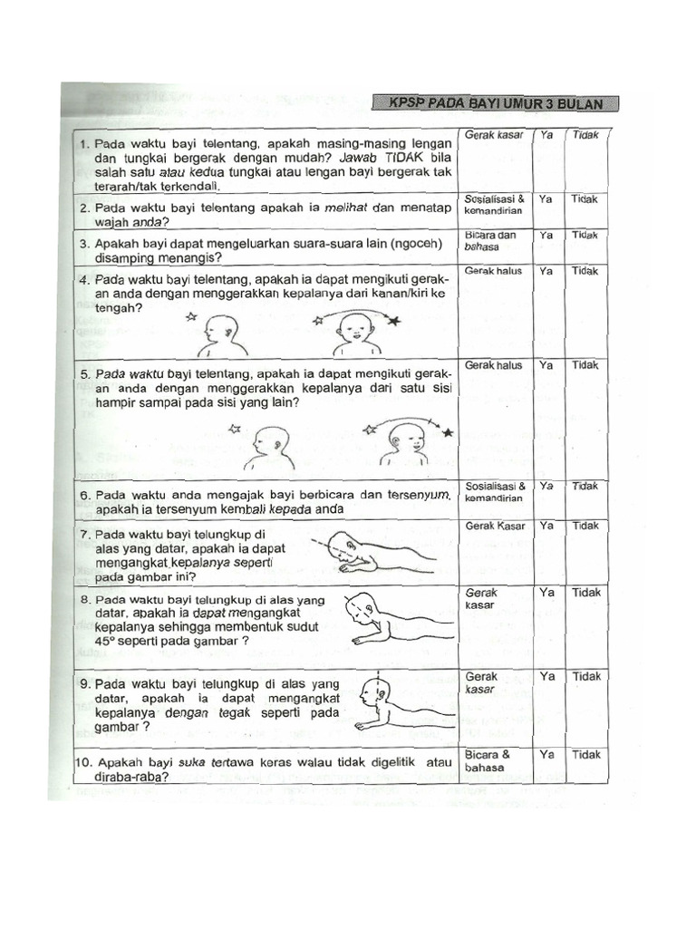 Formulir KPSP | PDF