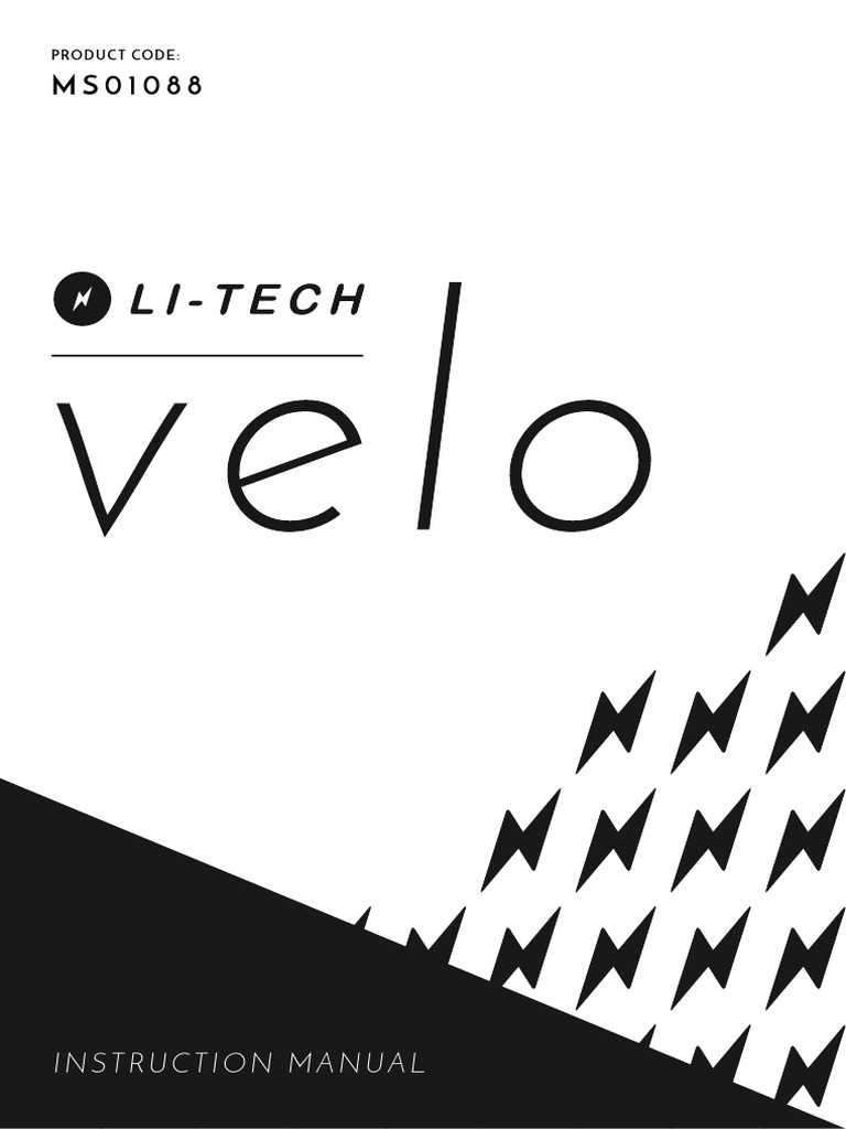 Li-Tech Velo Mobility Scooter Manual | PDF | Radio | Rechargeable Battery