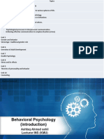 Behavioural Psychology 6th Semester BSN Notes