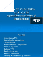 TVA - Regimul Intracontinental Si International