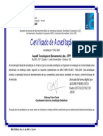 Certificado de Acreditação - INMETRO - CRL 0634