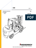 Jungheinrich DFG TFG 540-550 LPG Forklift Trucks Operating Manual PDF