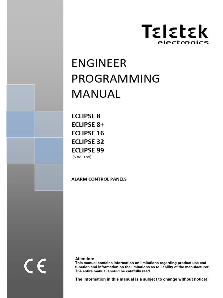 Programming Eclipse 8 8 16 32 99 3 XX EN RevF 022021-2 | PDF | Business ...