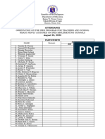 Attendance Sheet