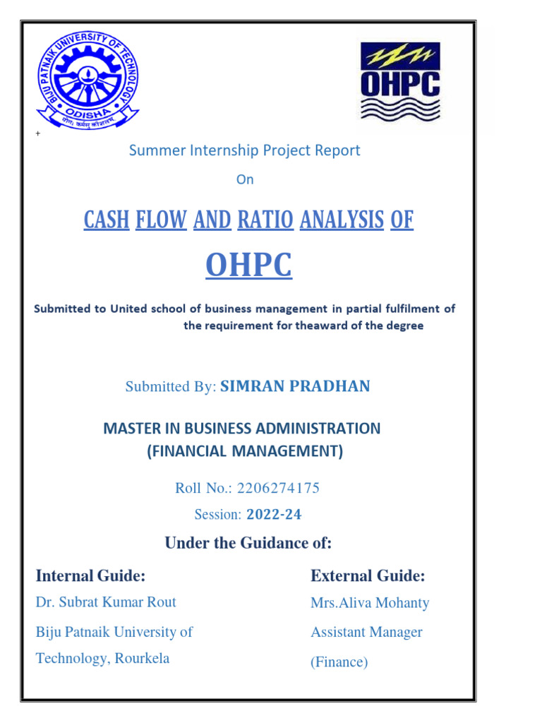 Cash Flow and Ratio Analysis of OHPC | PDF | Cash Flow Statement | Dividend