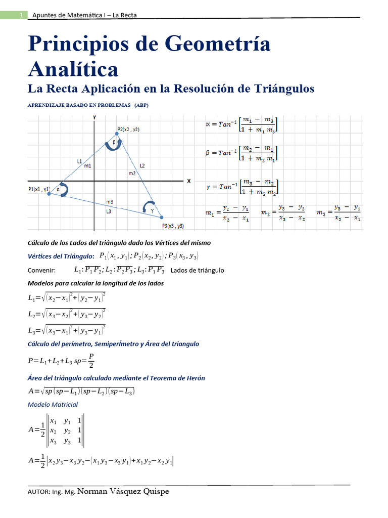 Cálculo de Triángulos y Circunferencias | PDF | Triángulo | Objetos ...