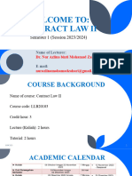 Introduction To Contract Law II - Group 3B