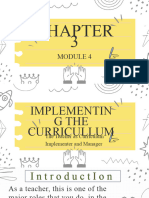 Implementation of Curriculum