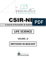 8.CSIR Life Science Sample Methods in Biology