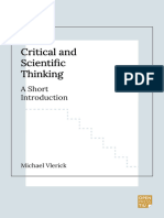 Critical and Scientific Thinking - A Short Introduction