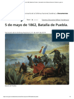 5 de Mayo de 1862, Batalla de Puebla. - Secretaría de La Defensa Nacional - Gobierno - Gob - MX
