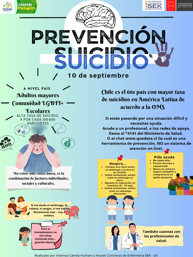 Prevención del Suicidio en Chile | PDF | Suicidio | Ciencias de la Salud