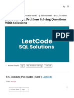 Data Engineering SQL Top 100 Questions With Answers